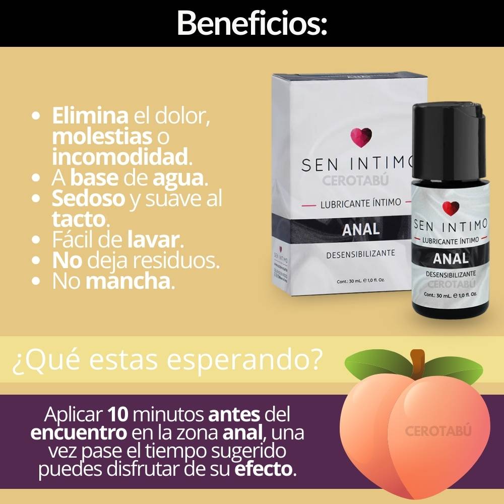 Lubricante Anal Sen Intimo 30ml