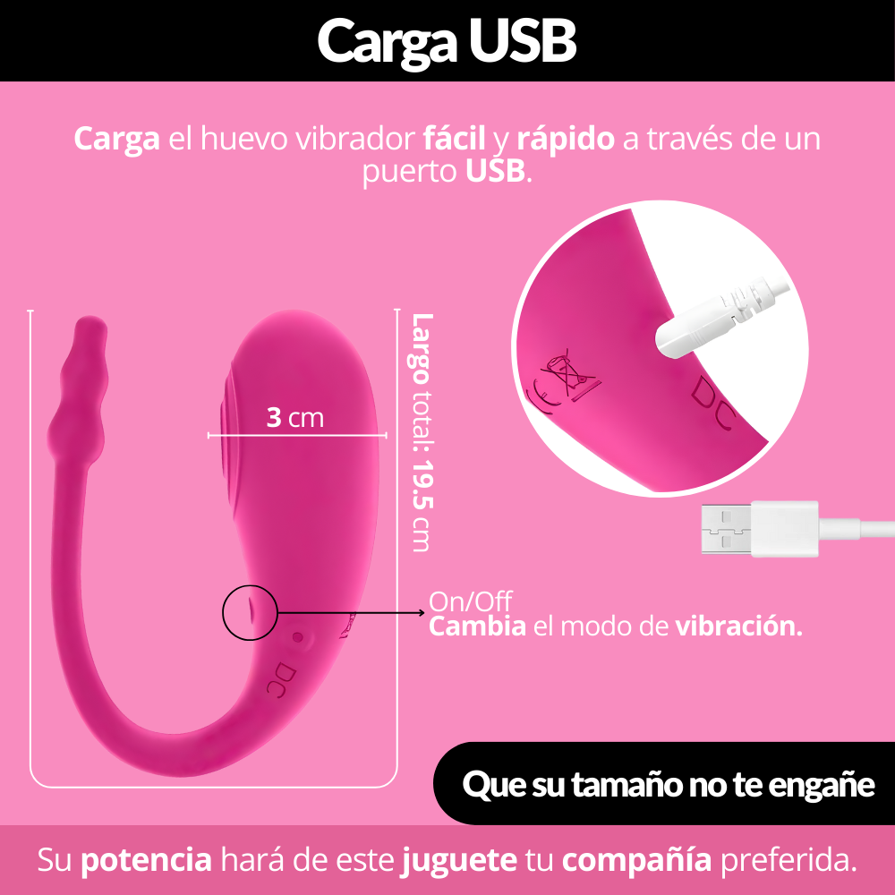 Huevo Vibrador  Clitoris Anal HUV027
