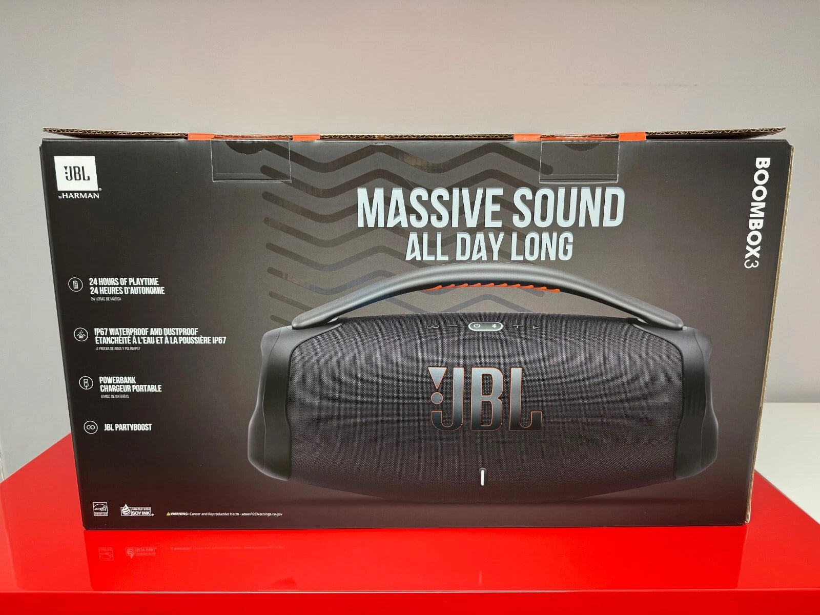 El JBL Boombox 3 es un parlante portátil