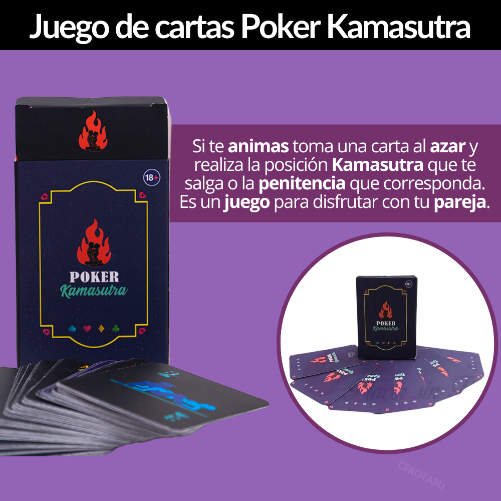 Juego Erótico Cartas Poker Kamasu