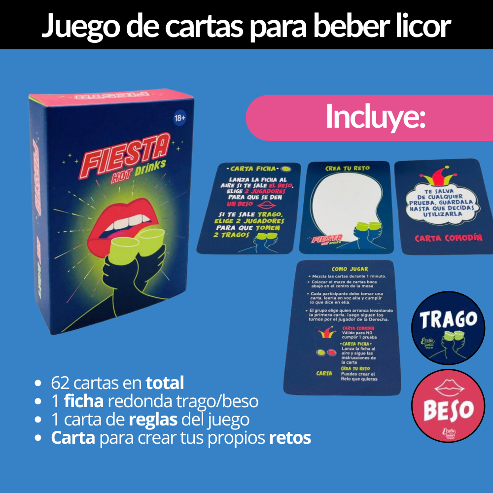 Juego Erótico Cartas Fiesta Hot
