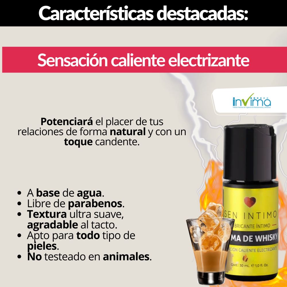 Lubricante Electrizante Whisky