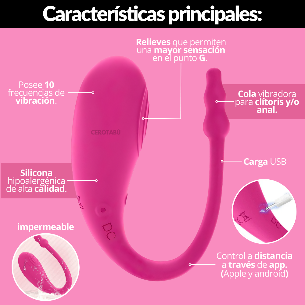 Huevo Vibrador  Clitoris Anal HUV027