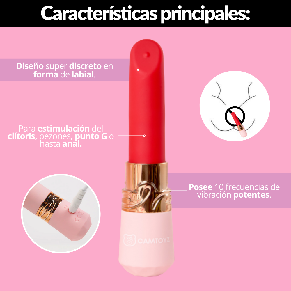 Vibrador Labial Bala