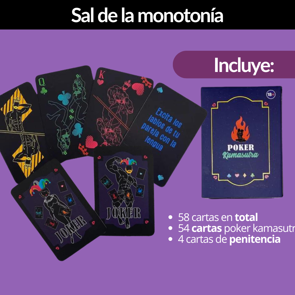 Juego Erótico Cartas Poker Kamasu
