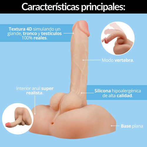 Dildo Torso Unisex Ultrarealista